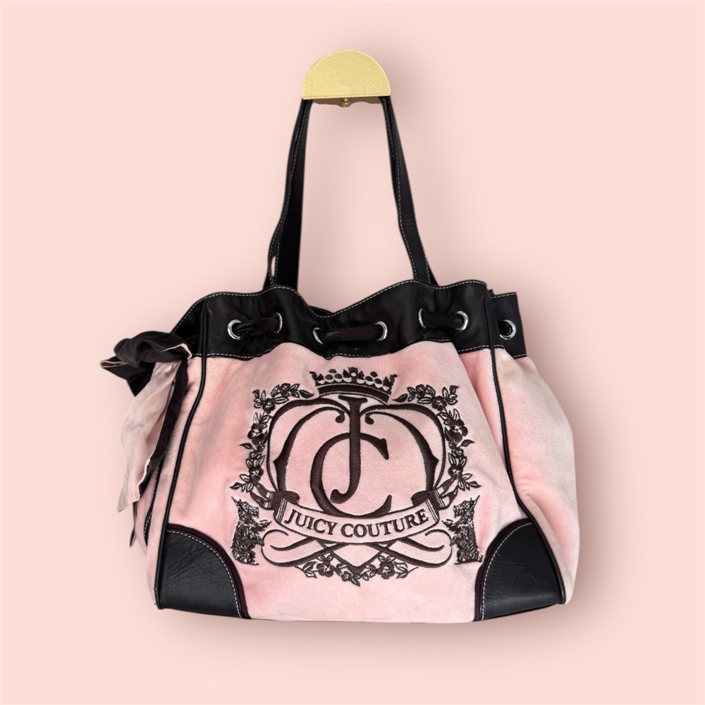 Juicy Couture Pink and Black Shoulder Bag